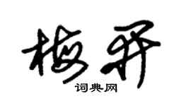 朱錫榮梅開草書個性簽名怎么寫