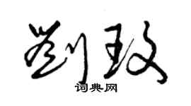 曾慶福劉玫草書個性簽名怎么寫