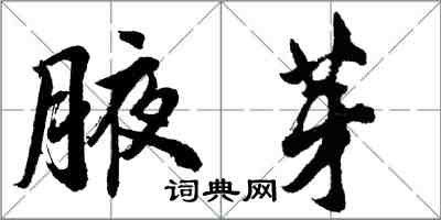 胡問遂腋芽行書怎么寫