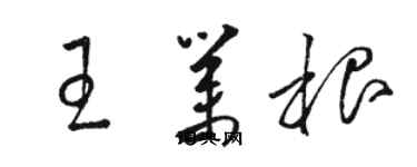 駱恆光王業根草書個性簽名怎么寫