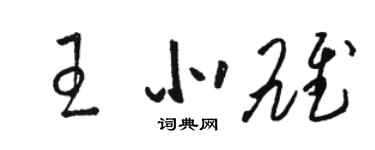 駱恆光王北雄草書個性簽名怎么寫