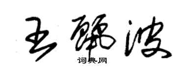 朱錫榮王麗波草書個性簽名怎么寫