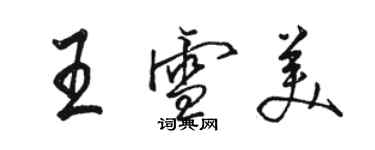 駱恆光王雪美行書個性簽名怎么寫