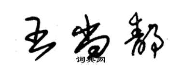 朱錫榮王尚靜草書個性簽名怎么寫