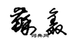 朱錫榮蘇鑫草書個性簽名怎么寫