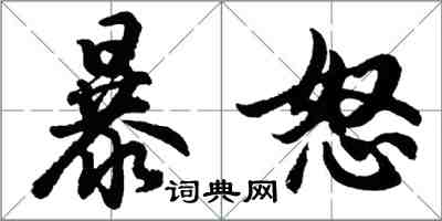 胡問遂暴怒行書怎么寫