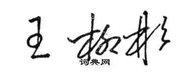 駱恆光王柳彬草書個性簽名怎么寫