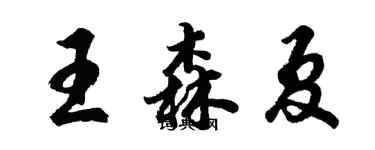 胡問遂王森夏行書個性簽名怎么寫