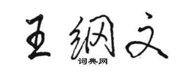 駱恆光王綱文行書個性簽名怎么寫