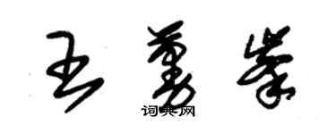朱錫榮王蔓峰草書個性簽名怎么寫