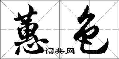 胡問遂蕙色行書怎么寫