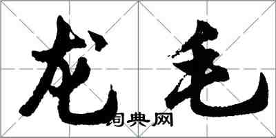胡問遂龍毛行書怎么寫