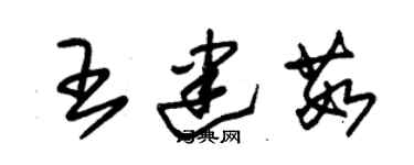 朱錫榮王建茹草書個性簽名怎么寫