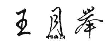 駱恆光王月舉行書個性簽名怎么寫