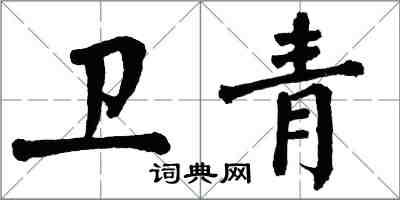 翁闓運衛青楷書怎么寫