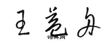 駱恆光王益舟草書個性簽名怎么寫