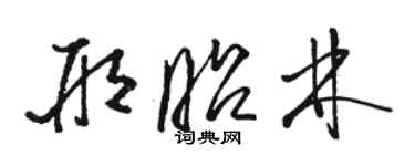 駱恆光邢昭林草書個性簽名怎么寫