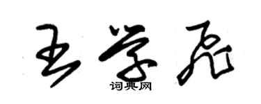 朱錫榮王學飛草書個性簽名怎么寫