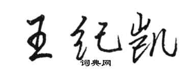 駱恆光王紀凱行書個性簽名怎么寫