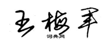 朱錫榮王梅軍草書個性簽名怎么寫