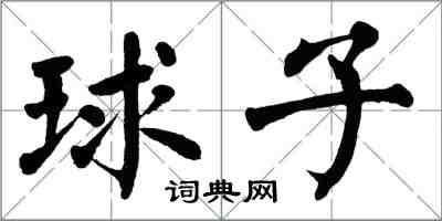 翁闓運球子楷書怎么寫