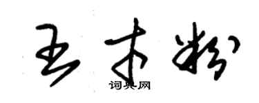 朱錫榮王才粉草書個性簽名怎么寫