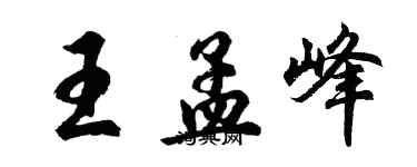 胡問遂王孟峰行書個性簽名怎么寫