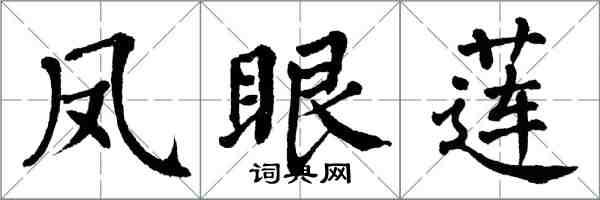 翁闓運鳳眼蓮楷書怎么寫