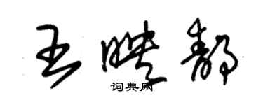 朱錫榮王映靜草書個性簽名怎么寫