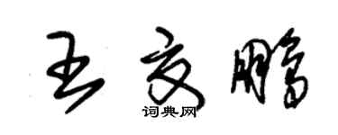 朱錫榮王夏鵬草書個性簽名怎么寫
