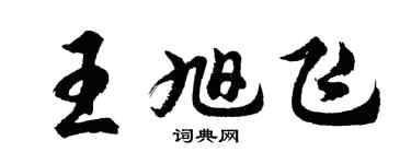 胡問遂王旭飛行書個性簽名怎么寫