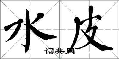 翁闓運水皮楷書怎么寫