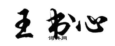 胡問遂王書心行書個性簽名怎么寫