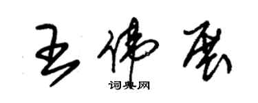 朱錫榮王偉展草書個性簽名怎么寫