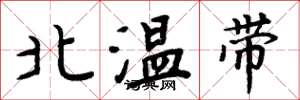 周炳元北溫帶楷書怎么寫