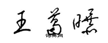 梁錦英王葛曝草書個性簽名怎么寫