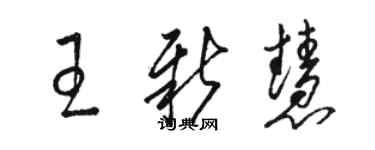 駱恆光王新慧草書個性簽名怎么寫