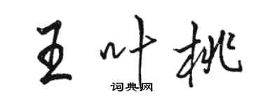 駱恆光王葉桃行書個性簽名怎么寫