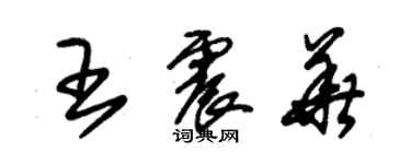 朱錫榮王震華草書個性簽名怎么寫