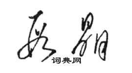 駱恆光段晶草書個性簽名怎么寫