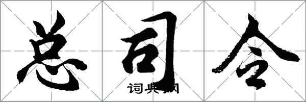 胡問遂總司令行書怎么寫