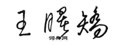 駱恆光王曙矯草書個性簽名怎么寫