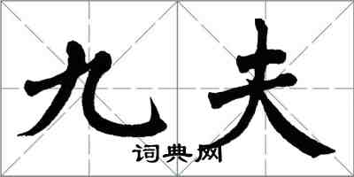 翁闓運九夫楷書怎么寫