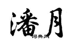 胡問遂潘月行書個性簽名怎么寫