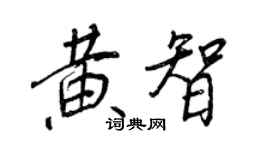 王正良黃智行書個性簽名怎么寫