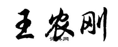 胡問遂王農剛行書個性簽名怎么寫