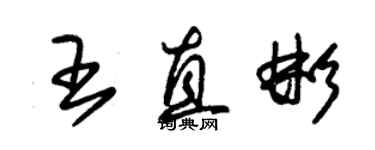 朱錫榮王直彬草書個性簽名怎么寫