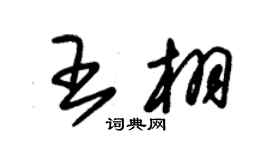 朱錫榮王栩草書個性簽名怎么寫