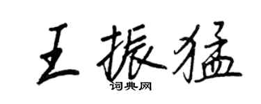 王正良王振猛行書個性簽名怎么寫