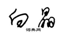 朱錫榮向晶草書個性簽名怎么寫